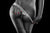 black and white beautiful woman's derriere in white panties red nail polish